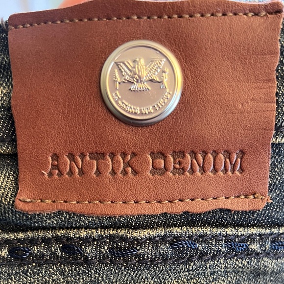 Women’s ANTIK DENIM Eva Low rise 5 pocket boot cut jeans - Picture 3 of 4